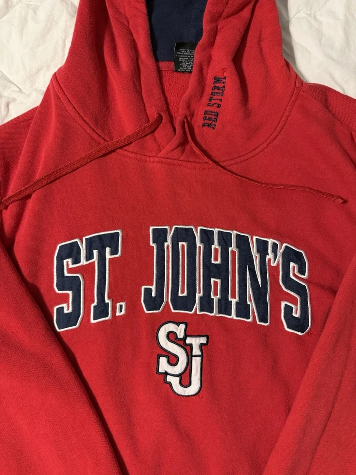 St John’s University Red Storm Coliseum Hooded Sweatshirt Size L - Image 2 of 2
