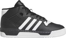 UK size 9 - adidas originals rivalry hi top LEATHER trainers black white