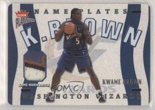 2002-03 Fleer Platinum Nameplates Patch 251/355 Kwame Brown #N-KB Patch gb9