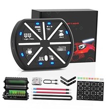 8 Gang Switch Panel Universal Circuit Control Relay System Box Automotive Blue