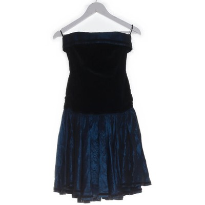 Laura Ashley, Cocktailkleid, Größe: 36, Schwarz/Blau, Acetat, Damen #LTT