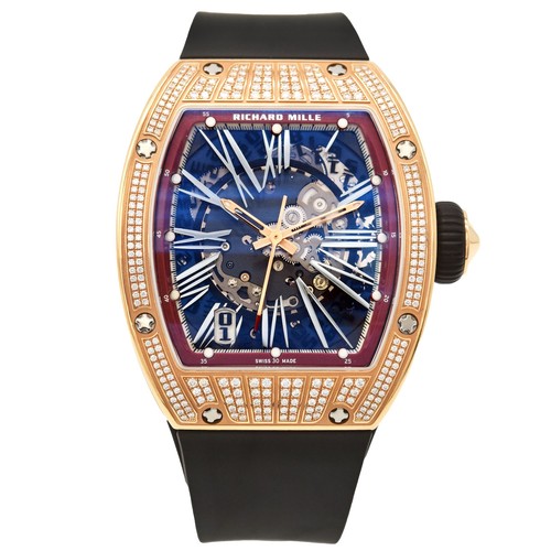 Richard Mille RM023 AJ RG 18K Rose Gold Diamonds Skeleton Dial...