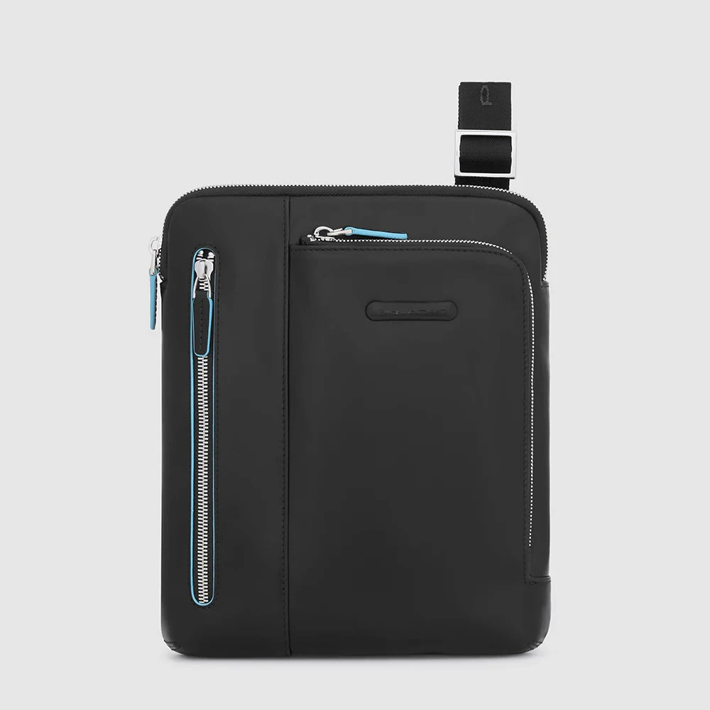 Piquadro CA1816B2 Borsello, Collezione Blu Square, Nero