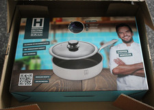 Hensslers Schmorpfanne mit Glasdeckel Edelstahl 26cm neu & ovp