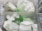 Green Depression Glass Uranium Glasses And Plates Set Lot With Box