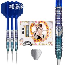CHARIS G5 Cathy Leong 90 Tungsten K-Flex Steel Tip Darts Set 24G No.6 Shape Fli