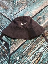 Nike Sun Hat UPF 40 Grey Infant Chin Strap Beach Outdoor Bucket Hat Summer A14