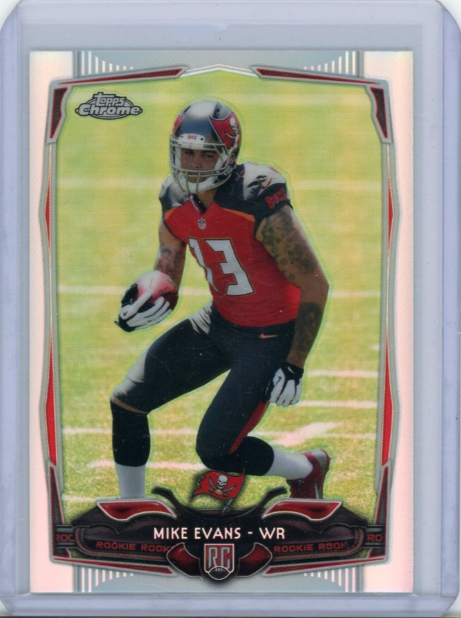 2014 Topps Chrome Mike Evans Refractor Rookie #185 Buccaneers
