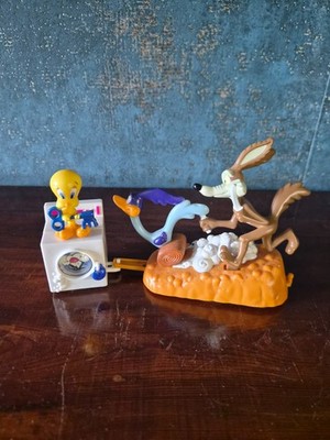 Looney Tunes Warner Bros 1995 Mechanikfigur Tweety Road Runner Coyote Funktionie