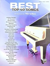 Best Top 40 Songs - Piano/Vocal/Guitar BOok