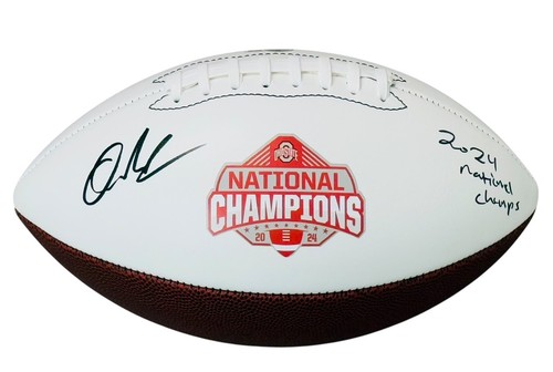 Quinshon Judkins Autographed Signed Ohio State Buckeyes FOOTBALL NATIONAL CHAMPS BECKETT COA 