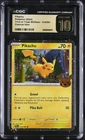2024 Trick or Trade BOOster Pikachu 018/091 COSMOS HOLO CGC 10 Pristine