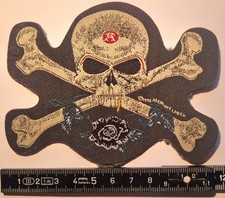 ALCHEMY - Skull & Bones - Shape Patch / Aufnäher - 1992 - 12 cm - Heavy Metal
