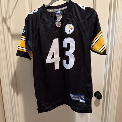 PITTSBURGH STEELERS REEBOK TROY POLAMALU #43 JERSEY - Large 14-16