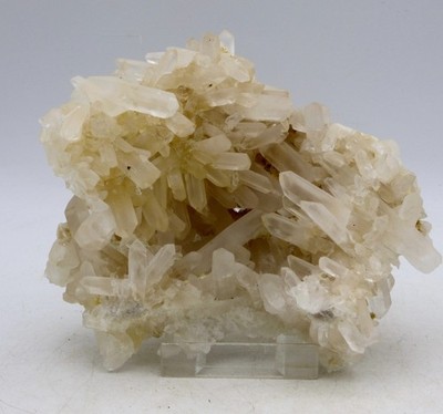 Natürliche Nadel Quarz Kristall Spitze Cluster Madagaskar 557 gm + Aufsteller