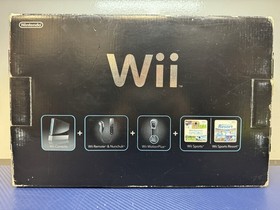 Boxed Nintendo Wii Sports Resort and Wii Remote Plus Console - Black With Games 