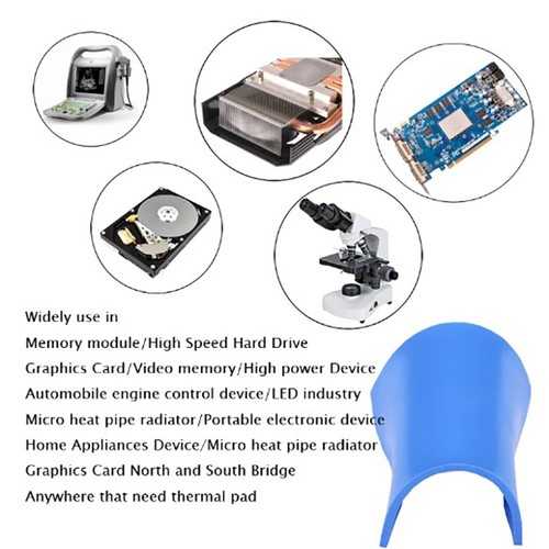 100x100mm Thermal Pad GPU CPU Heatsink Cooling Conductive Silicone Pad - Afbeelding 3 van 32