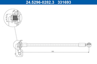 Bremsschlauch Hinterachse Links FüR Hyundai KIA I30 Kombi Coupe Hatchback Van
