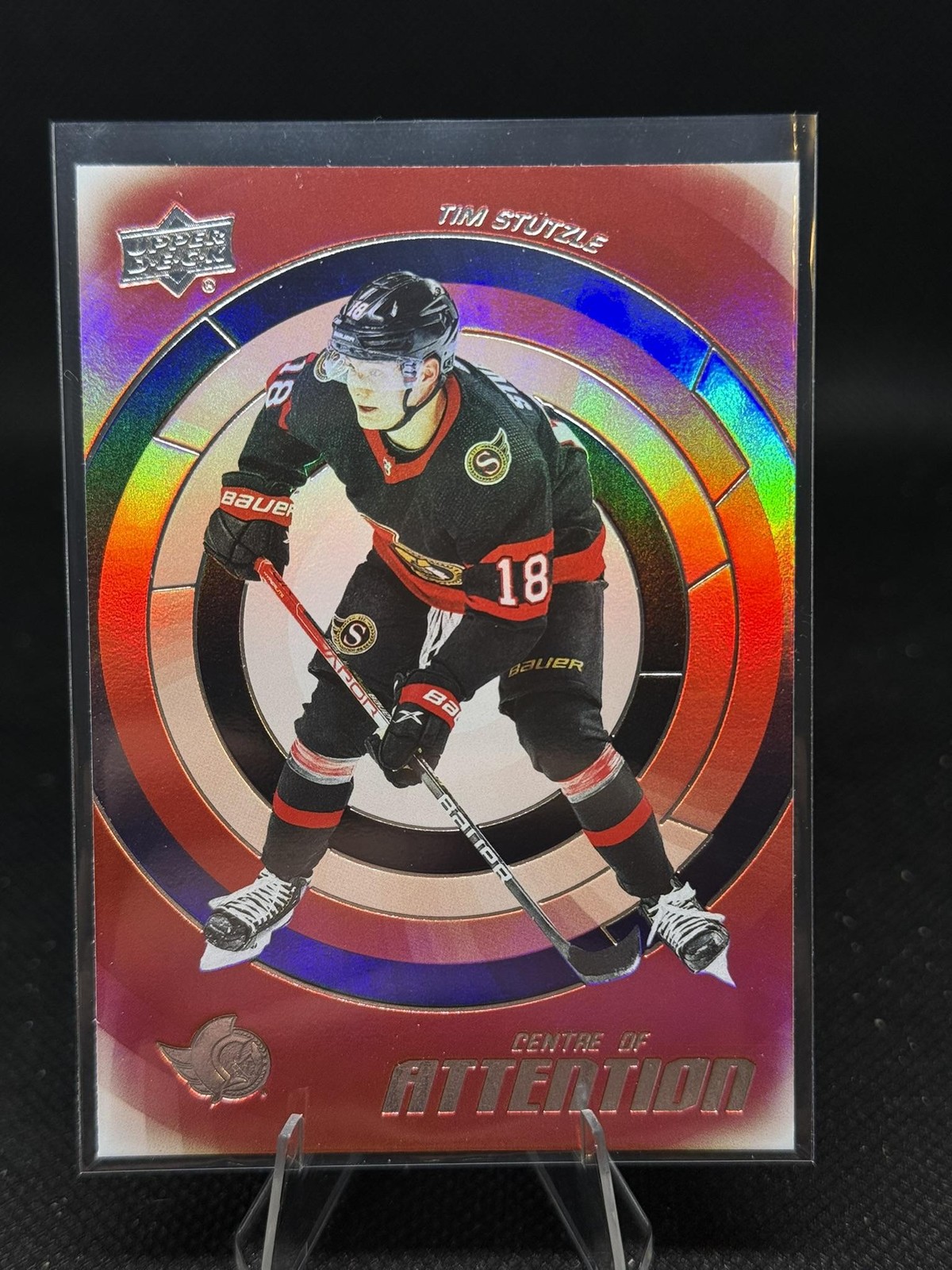 2022-23 Upper Deck #CA-14 Tim Stutzle Centre of Attention Gold
