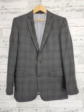 Brooks Brothers Explorer Collection Classic Fit Wool Grey Check Suit Jacket 40L