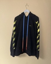 Size S - Off-White Acrylic Arrows Oversized Hoodie - Black