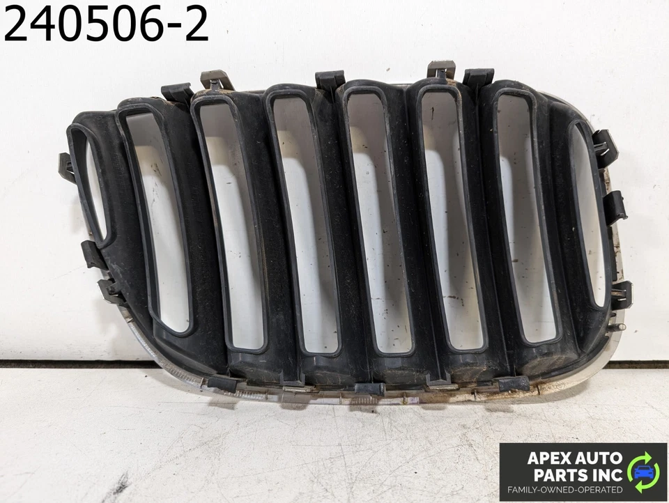 OEM 2005 BMW X5 3L FRONT GRILL UPPER HOOD BLACK CHROME Right RH Passenger Foto 4 de 4