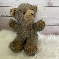 Brown Teddy Bear Shaggy Fur  Handmade  17" Tall  Haan Crafts Stuffed Animal