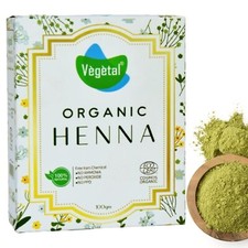 Vegetal Certified Organic and Herbal Henna Powder, for Natural Hair Coloring, Pr