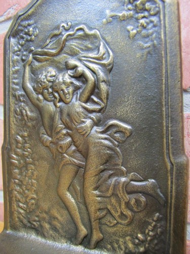 Der STURM um 1928 Connecticut Gießerei Art Deco Gusseisen Buchstütze Deko Kunst - Bild 4 von 12