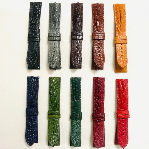 Custom Watch Straps, Leather Watch Band for Men, Quick Release Buckle Deployment - Picture 2 of 10