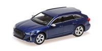 Minichamps 870010011 Audi Rs 6 Avant – 2019 – Blue Metallic, H0 1:87