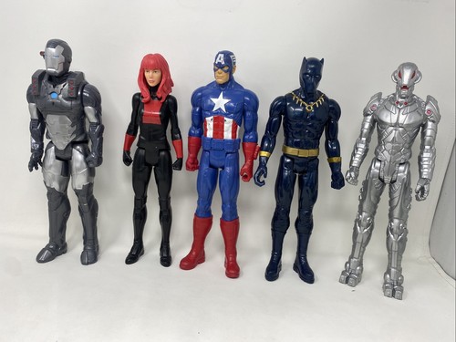 Lote de 5 figuras Hasbro Marvel, 12 pulgadas Black Panther Ultron War Machine +++ - Imagen 1 de 10