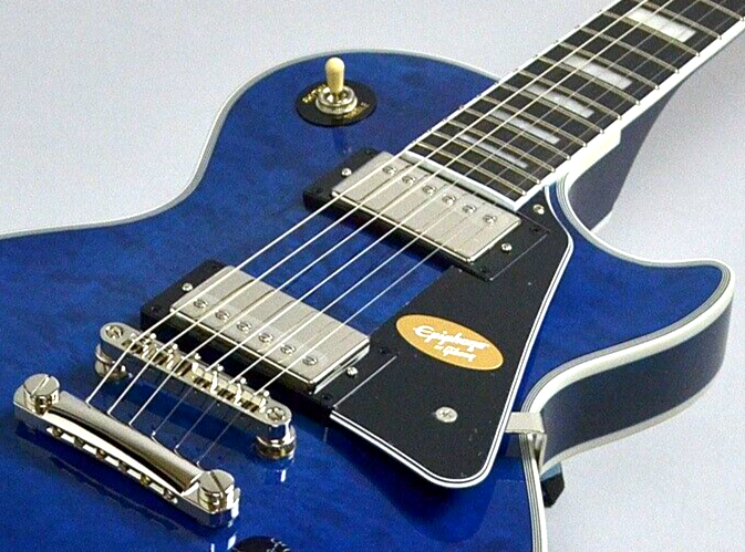 Epiphone Les Paul Custom Quilt Viper Blue Japan Limited Epiphone Les Paul Custom Quilt Viper Blue Japan Limited