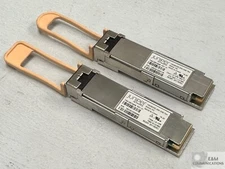 LOT OF 2 740-061405 JUNIPER 100GBASE-SR4 OM3 70M 850NM 70C 100GB TRANSCEIVERS