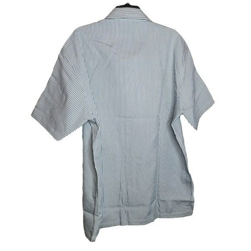 Native North Men's Striped Bureau Shirt Blue White New With Tag Size XL - Picture 8 of 12