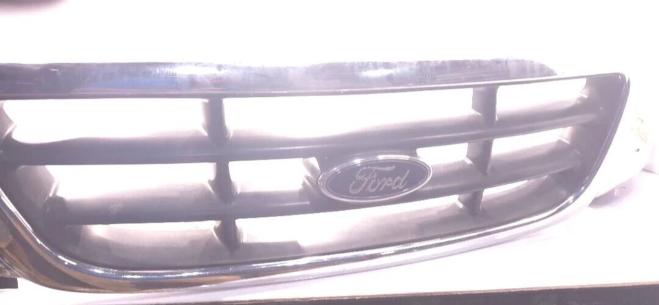 Ford F-150 2001-2003 montaje parrilla delantera cromada original fabricante original usado pieza F150 Foto 2 de 4