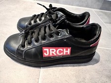 john richmond Sneaker Leder Schuhe Schwarz Rock n‘ Roll