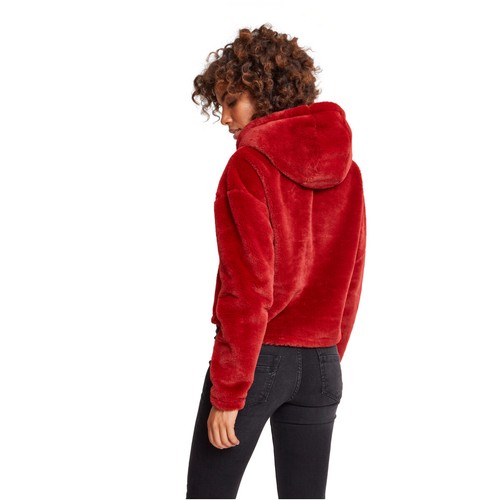 Urban Classics Ladies Oversize Short Teddy Hoody Sweater Super Soft Plush Lady - Picture 14 of 24