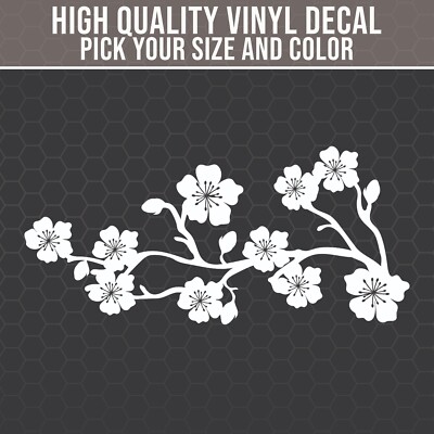 Sakura Cherry Blossoms Decal for Cars, Trucks, Laptops, JDM, Japanese, Nature