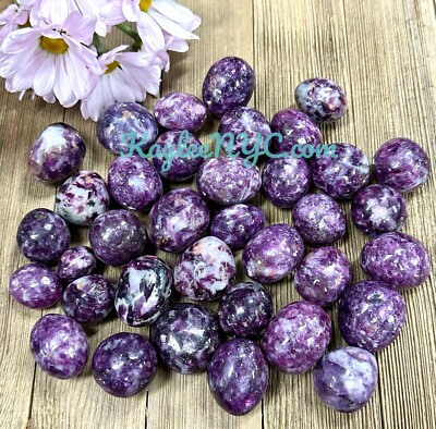 Wholesale Lot 2 Lbs  Natural Lepidolite Mica Tumble Stone  Healing