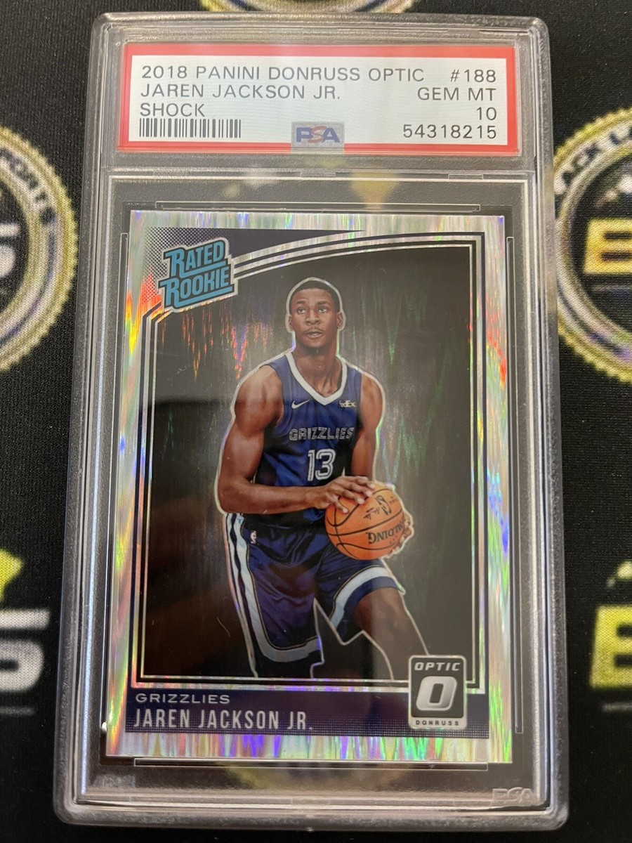 2018-19 Donruss Optic NBA Rookie Shock Jaren Jackson Jr PSA 10 
