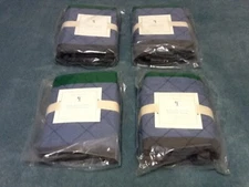 Lot of 4 POTTERY BARN KIDS BLOCKED STRIPE QUILTED PILLOW SHAM  EURO