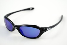 Perfect Kid's Oakley XS FIVE Polished Black/Blue Iridium Sunglasses 03-450 45-19