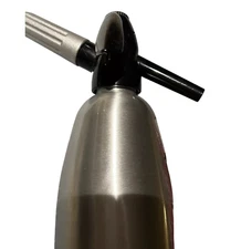 Nuvantee Siphon Ultimate Sparkling Soda Maker Aluminum 1 Liter Stainless Black