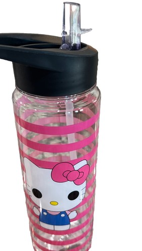 🎀NEW Sanrio x Hello Kitty BPA Free Water Bottle 24oz. Lid w/Straw NWOB - Picture 3 of 5