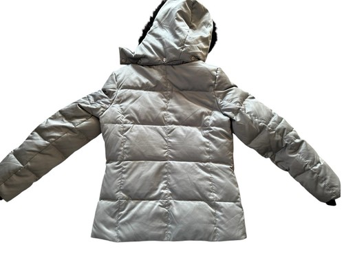 Women’s Zeroxposur Down Puffer Silver Jacket Removable Hood Size Small *read* - Picture 5 of 10