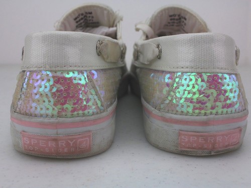 Sperry Top-Sider Women's Pink Sequin Casual Boat Shoes size 6M. T2 - Picture 6 of 8