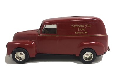 Ertl Red 1950 Chevrolet Panel Delivery Van Ephrata Fair Ephrata, PA Bank Car