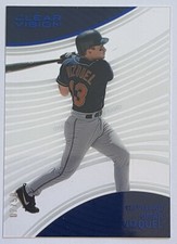 2023 Panini Chronicles Omar Vizquel Clear Vision #8 BLUE S# 07/50 - Cleveland