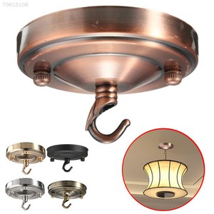 Fd69 Retro Ceiling Hook Circular Plate Chandelier Pendant For Home